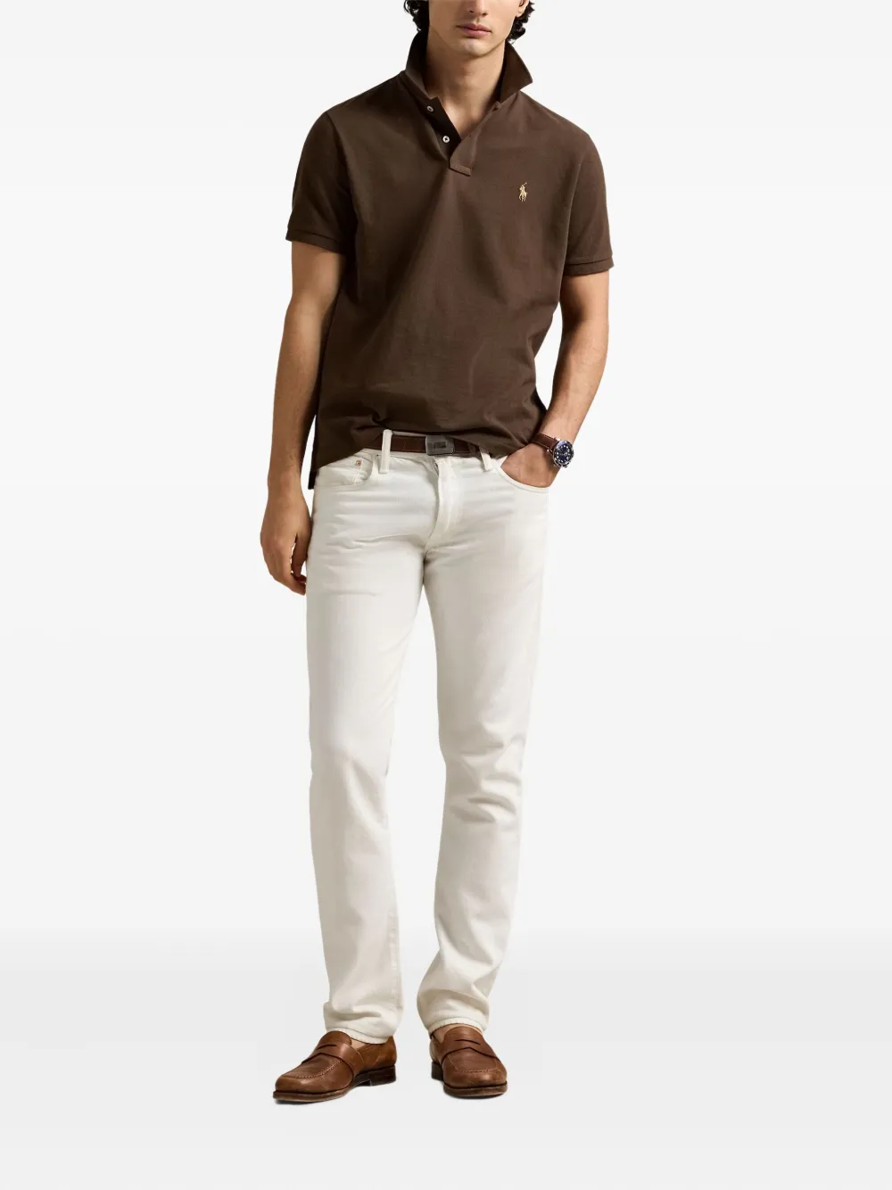 Polo Ralph Lauren Katoenen poloshirt Bruin