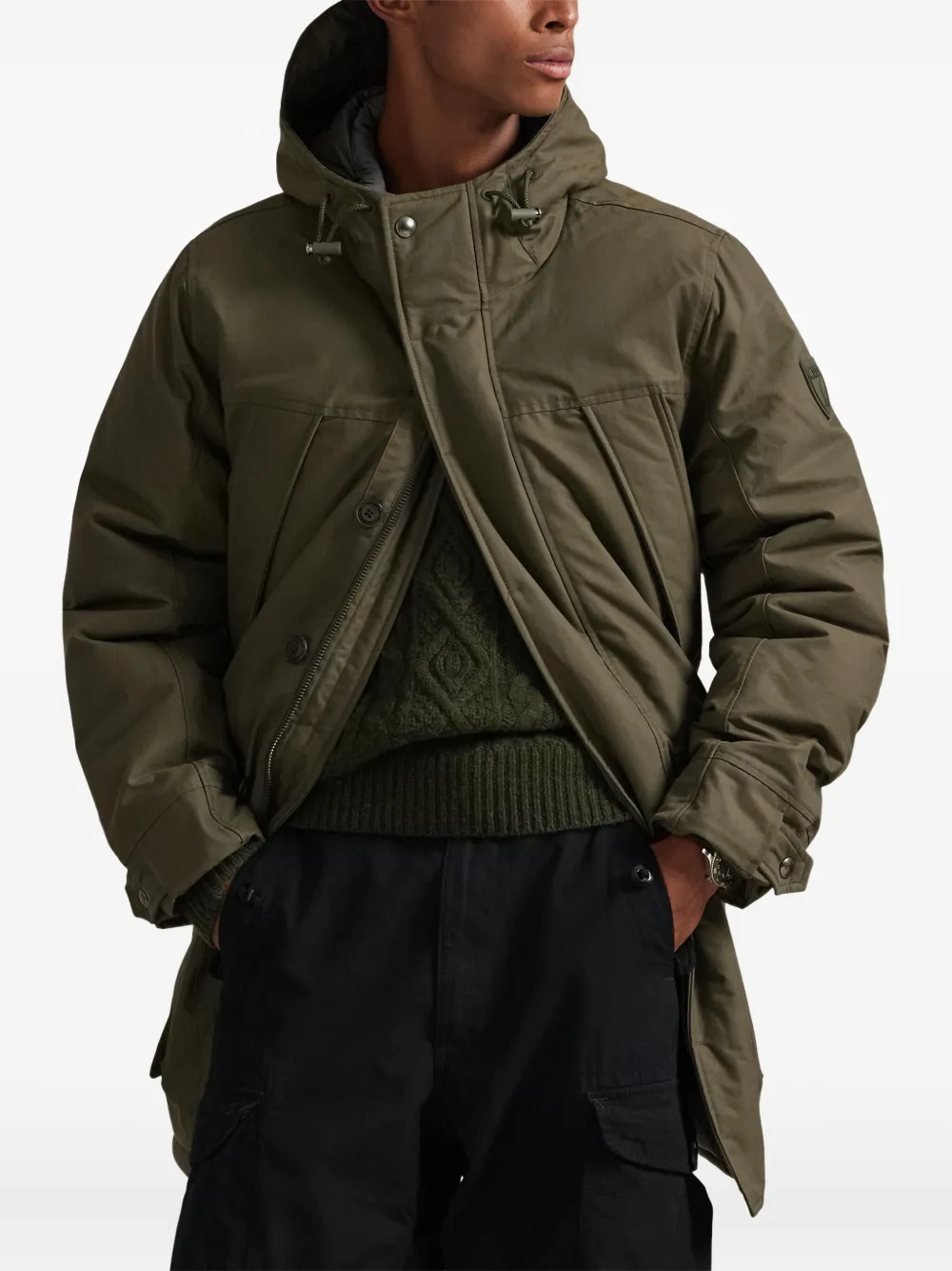 Polo Ralph Lauren Gewatteerde jas met capuchon Groen