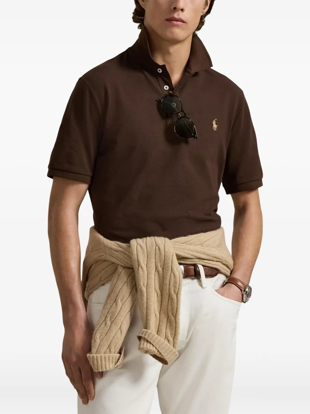 Polo Ralph Lauren Poloshirt met korte mouwen Bruin