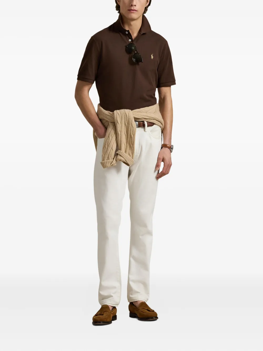 Polo Ralph Lauren Poloshirt met korte mouwen Bruin