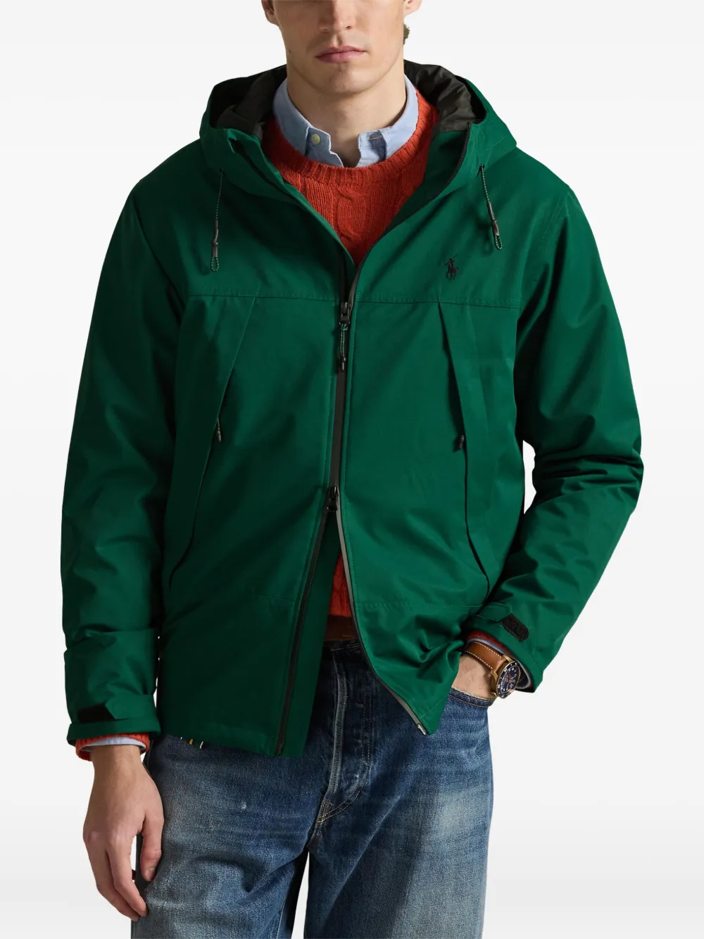 Polo Ralph Lauren Windjack met capuchon Groen