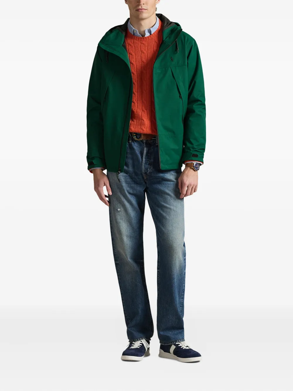 Polo Ralph Lauren Windjack met capuchon Groen