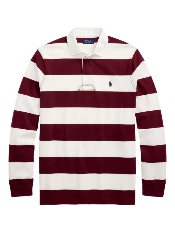 Polo Ralph Lauren Striped long-sleeve Polo Shirt Red