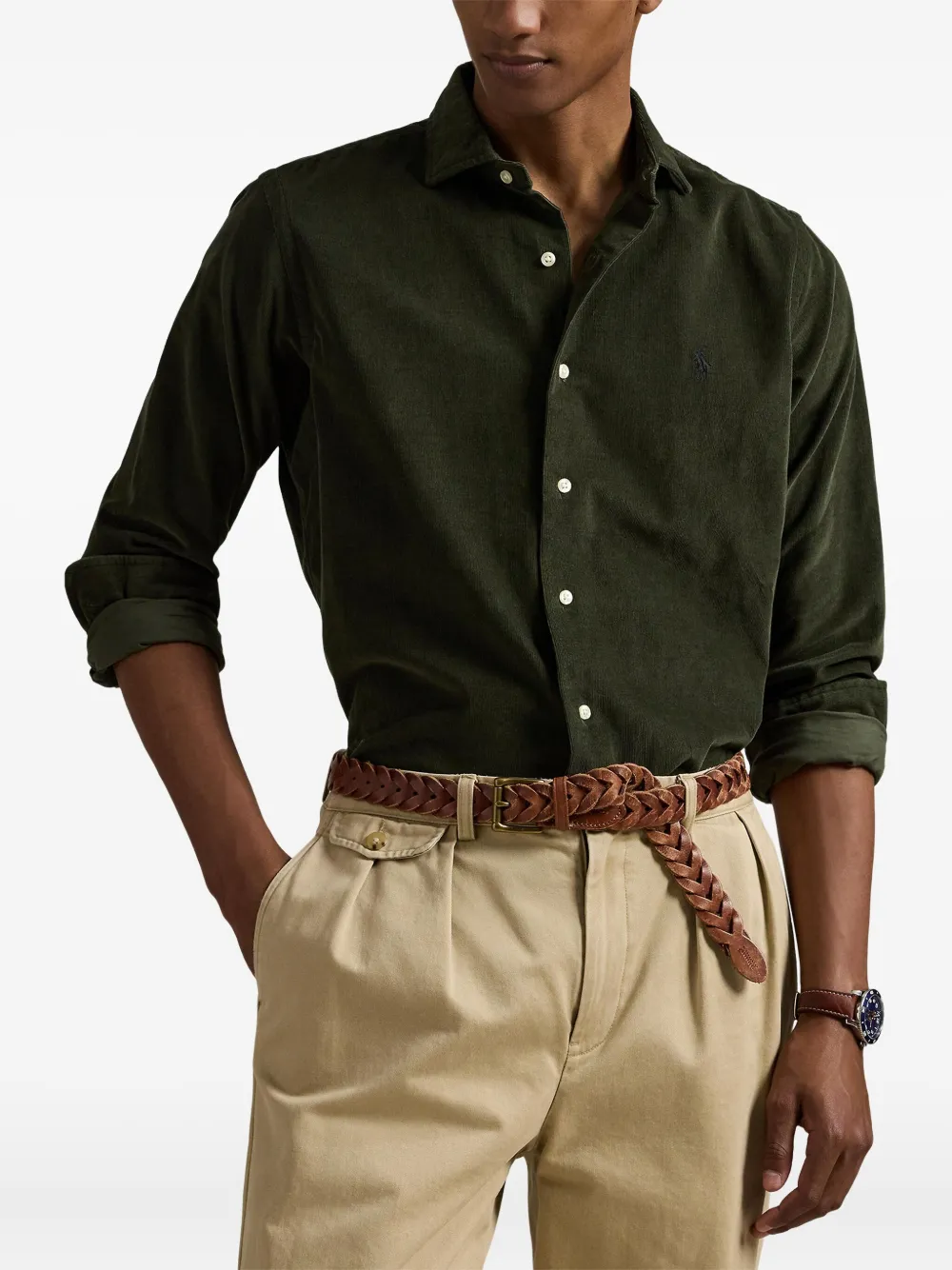 Polo Ralph Lauren Ribfluwelen overhemd Groen