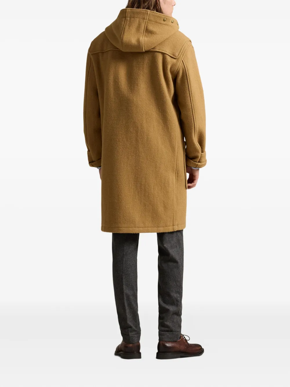 Polo Ralph Lauren Toggle-fastening Hooded Coat In Brown