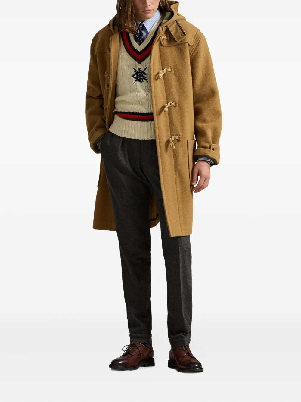Polo Ralph Lauren frakke med duffelcoat-lukning og hætte | Jakker med hætte | Image 2