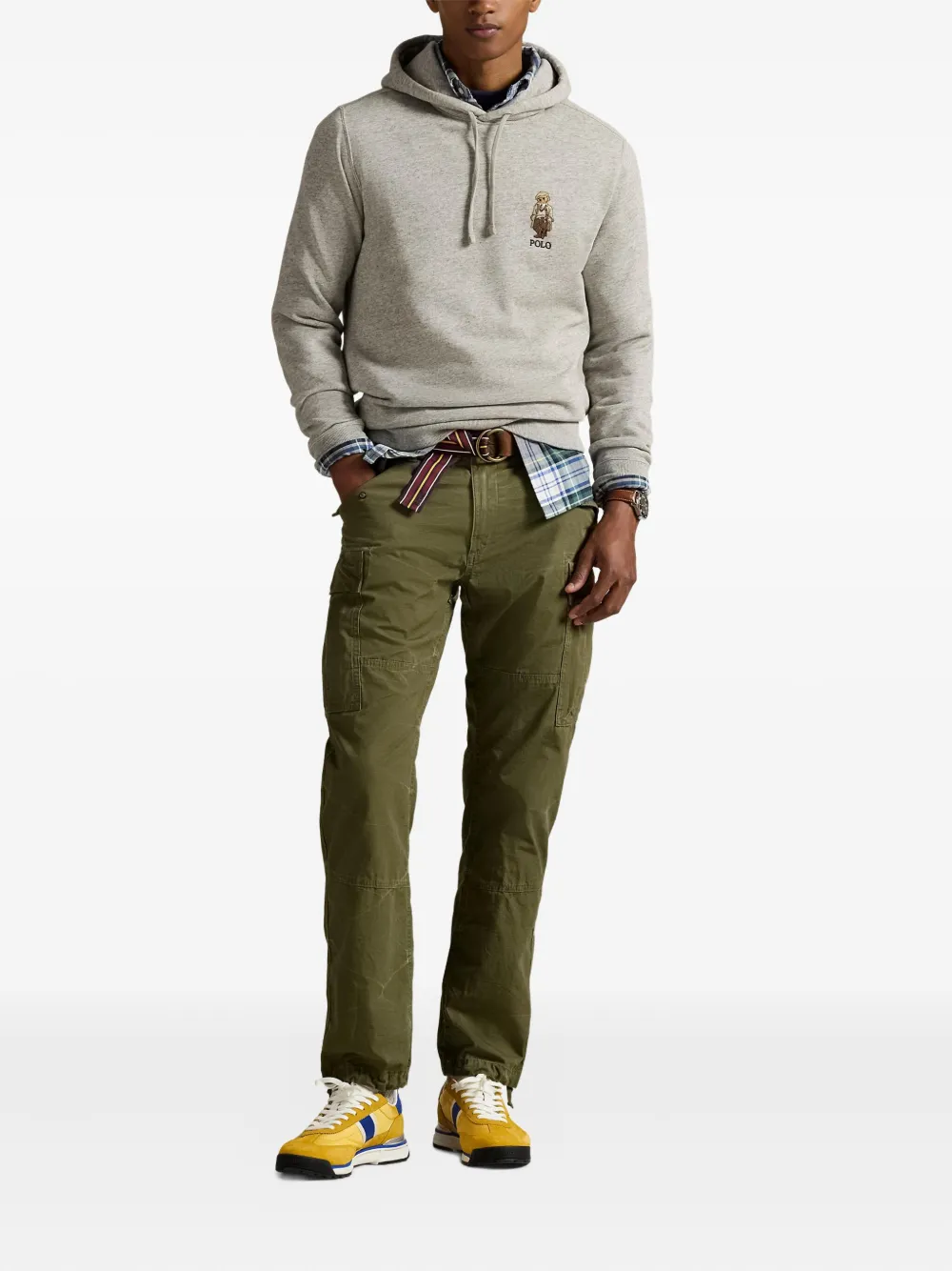 Polo Ralph Lauren Hoodie met geborduurd logo Grijs