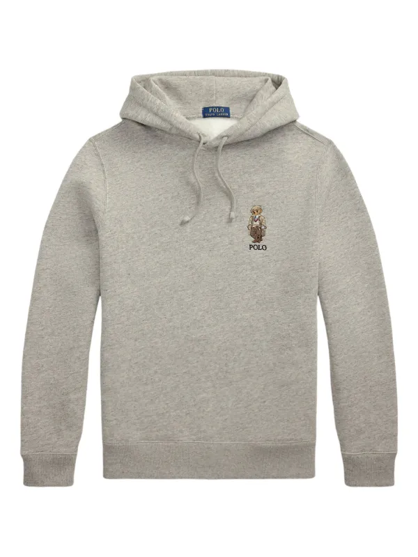 Polo Ralph Lauren logo-embroidered Hoodie Grey FARFETCH ID