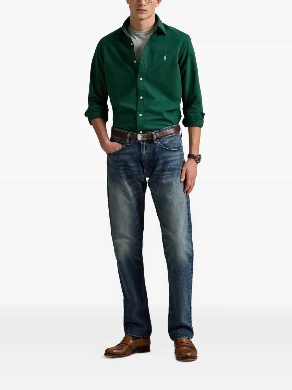 Polo Ralph Lauren Katoenen overhemd Groen