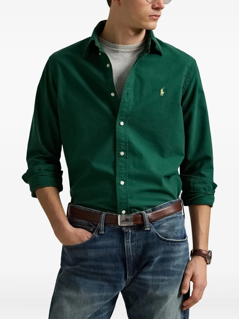 Polo Ralph Lauren Katoenen overhemd Groen