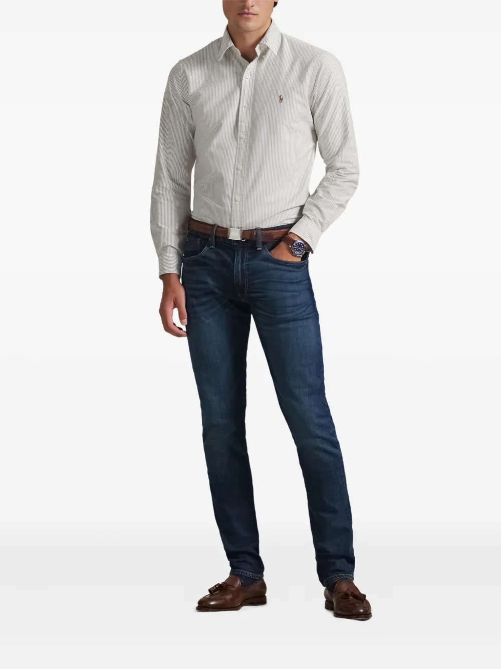 Polo Ralph Lauren Overhemd met geborduurd logo Wit