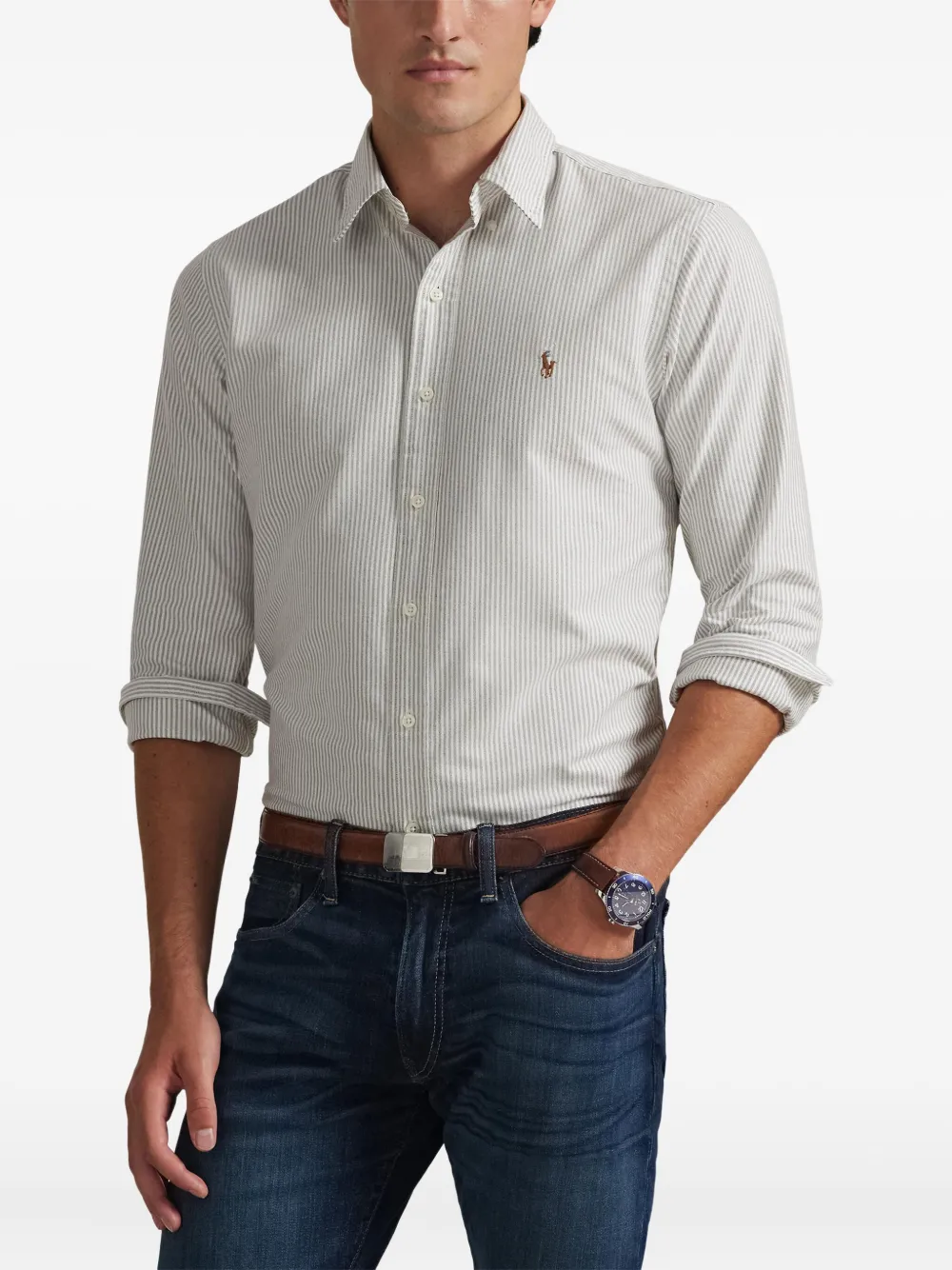 Polo Ralph Lauren Overhemd met geborduurd logo Wit