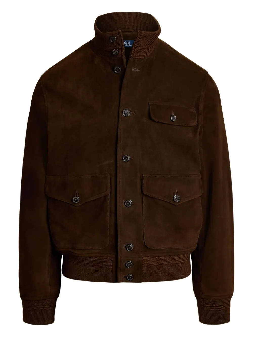 Polo Ralph Lauren button-up suede jacket | Brown | Image 1
