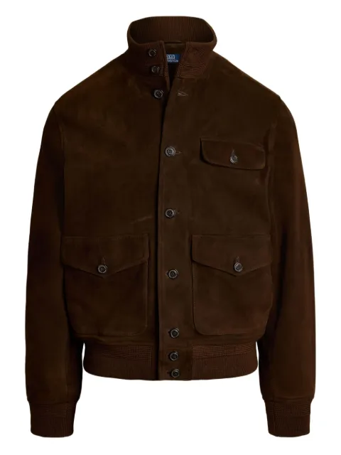 Polo Ralph Lauren button-up suede jacket