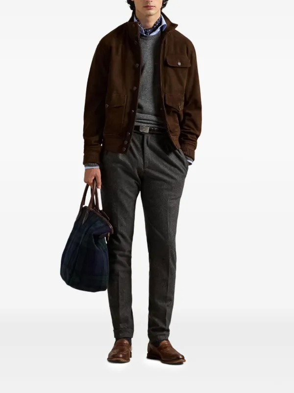 Polo by Ralph Lauren スエード　ジャケット Polo Ralph Lauren スエード ジャケット | ブラウン | FARFETCH JP