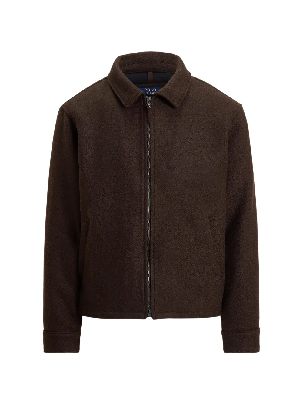 Polo Ralph Lauren Langdon zip-up Wool Jacket | Brown | FARFETCH
