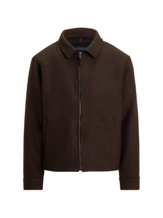 Polo Ralph Lauren Langdon zip-up Wool Jacket | Brown | FARFETCH