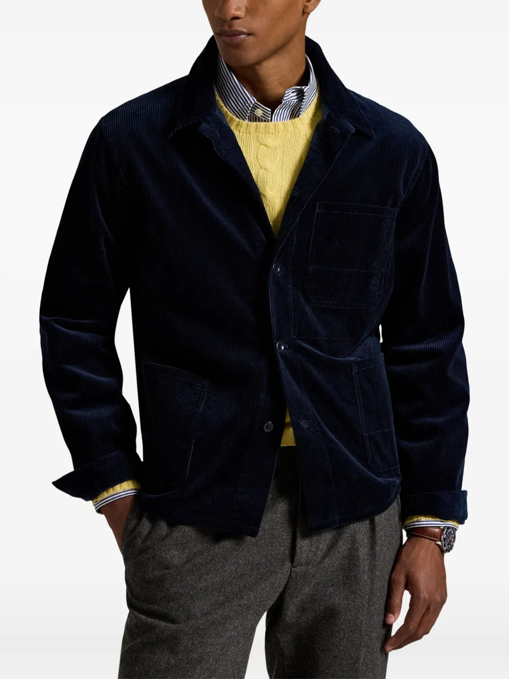 Polo Ralph Lauren Corduroy Jacket In Blue