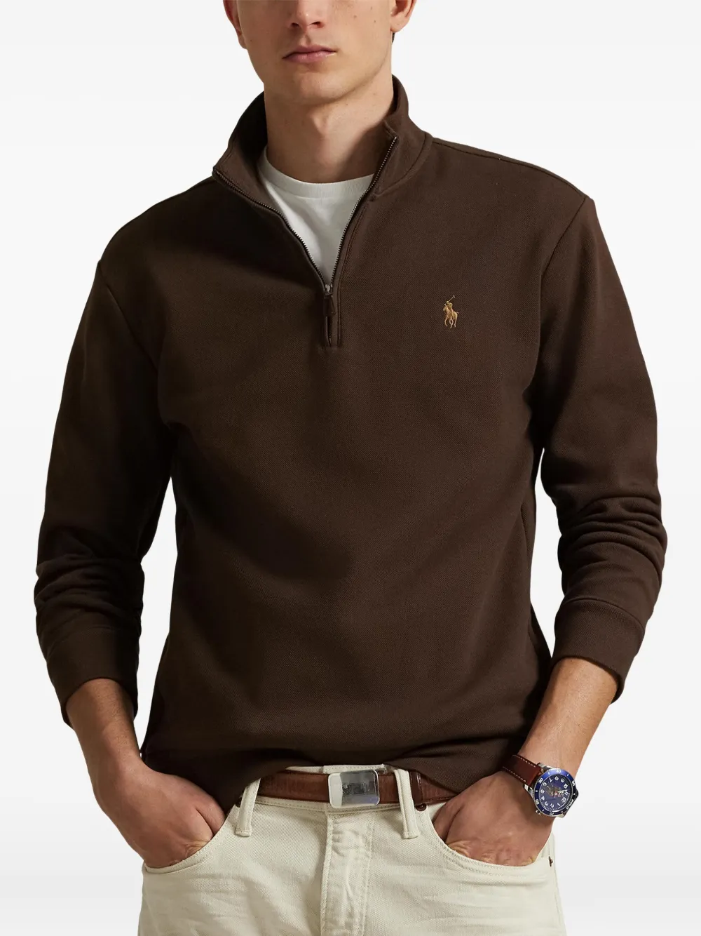 Polo Ralph Lauren Trui met rits Bruin