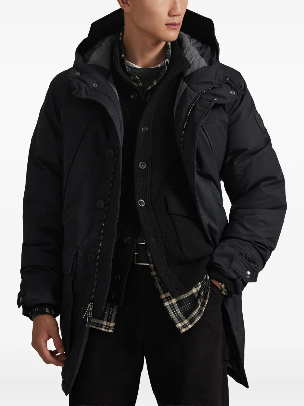 Polo Ralph Lauren Parka met capuchon Zwart