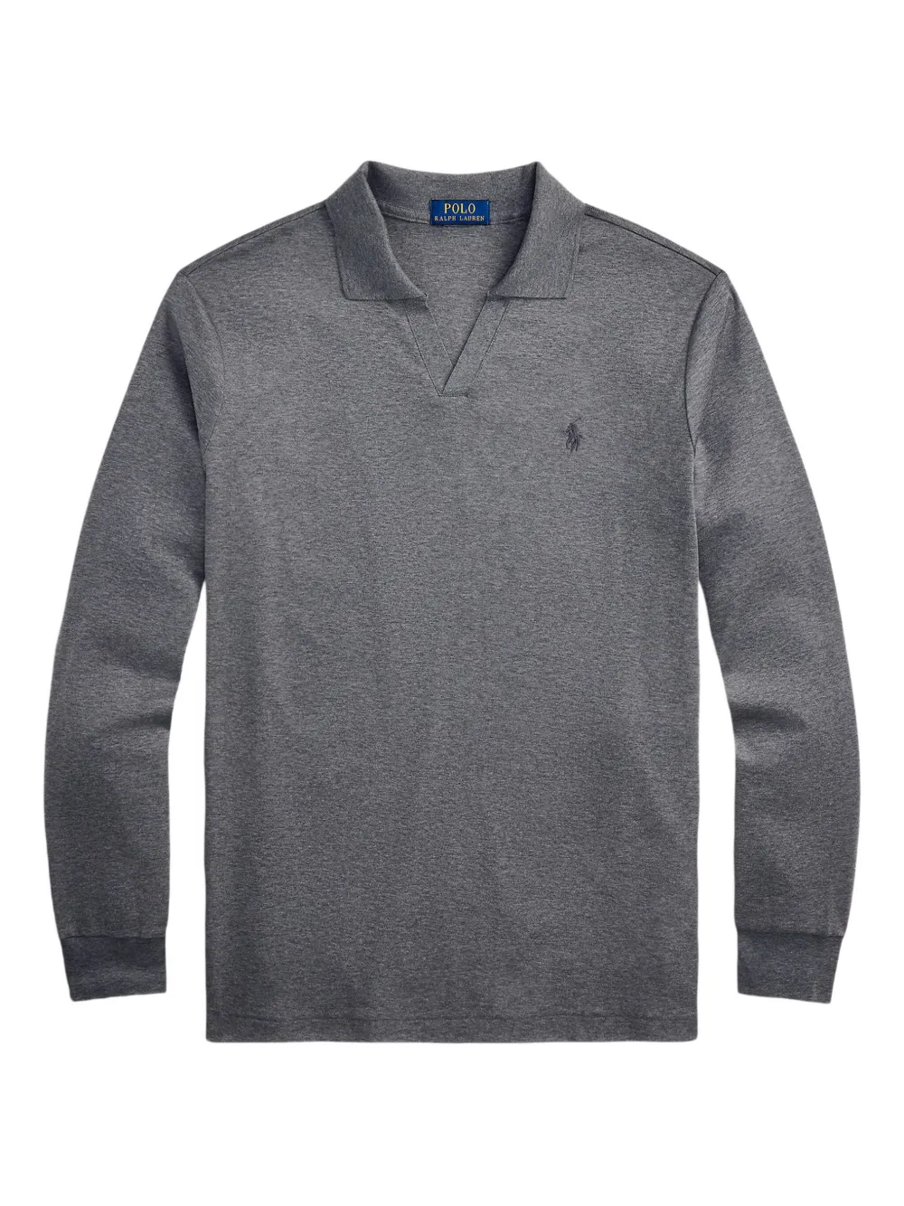 Polo Ralph Lauren ロングスリーブ ポロシャツ - グレー Polo Ralph Lauren ロングスリーブ ポロシャツ - グレー