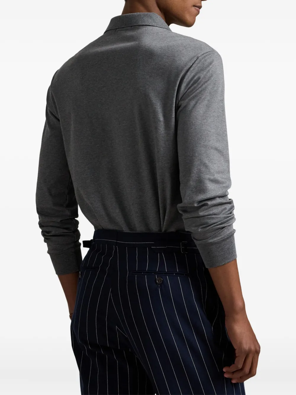 Polo Ralph Lauren Poloshirt met lange mouwen Grijs