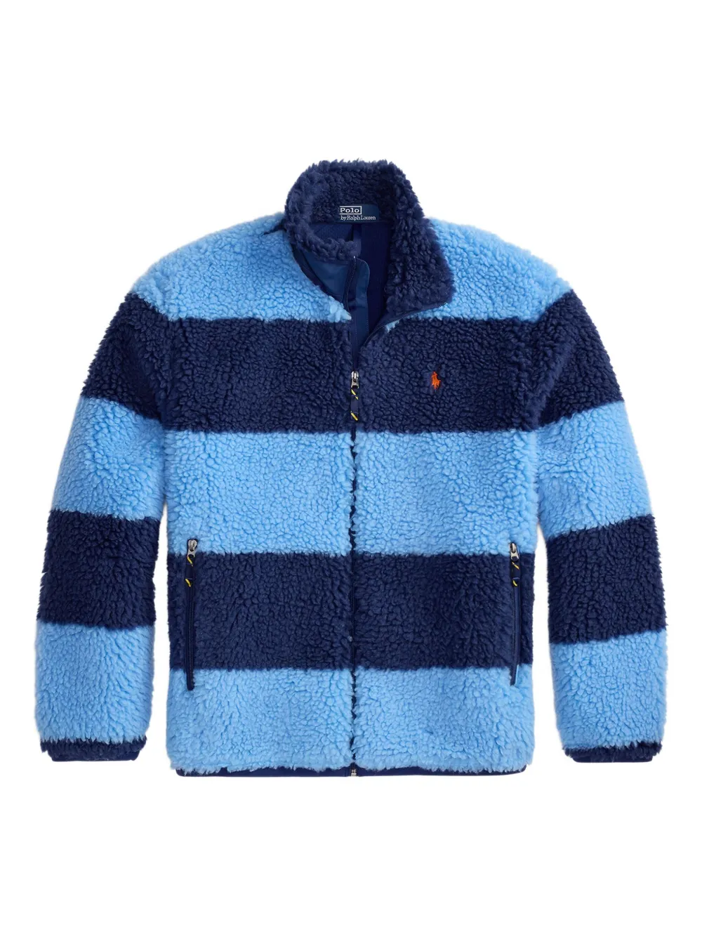 Polo Ralph Lauren Full Zip Fleece Jacket In Blue