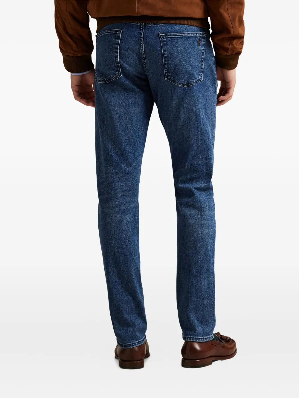 Polo Ralph Lauren Jeans met geborduurd logo Blauw