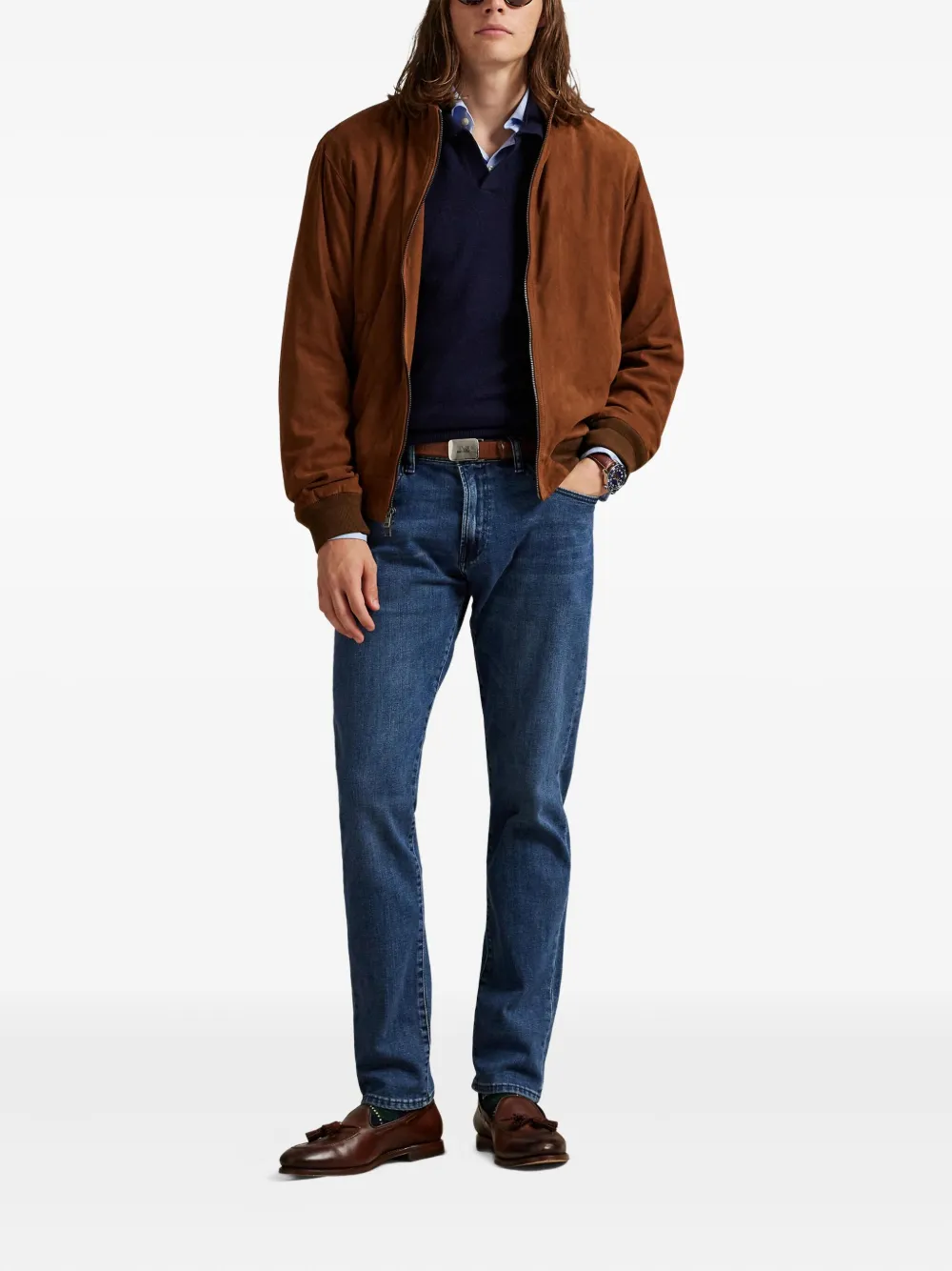 Polo Ralph Lauren Jeans met geborduurd logo Blauw