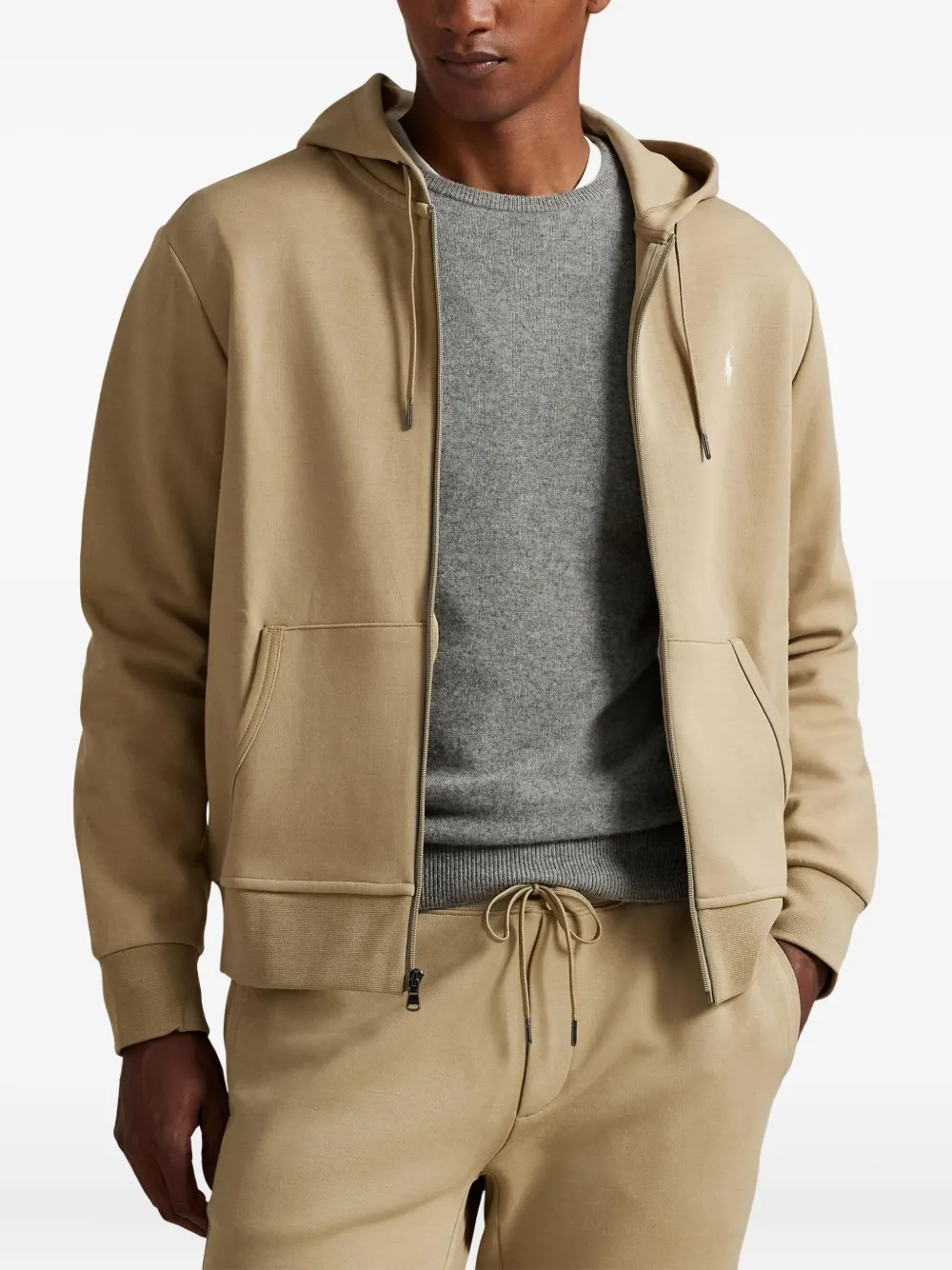 Polo Ralph Lauren Hoodie met rits Beige