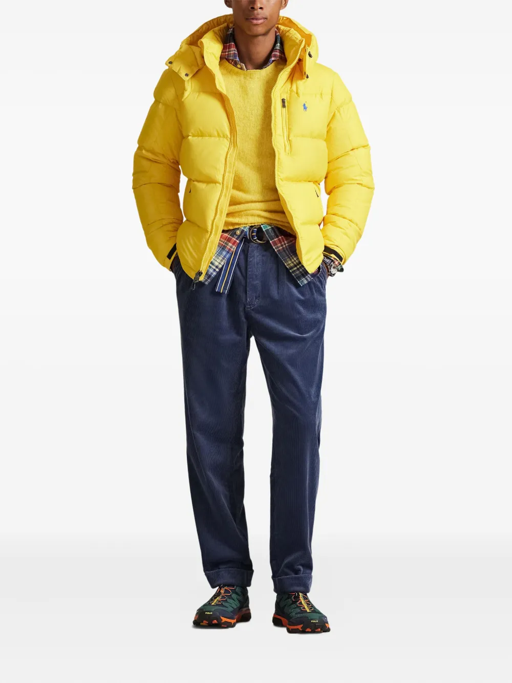 Polo Ralph Lauren Ribfluwelen plooibroek Blauw