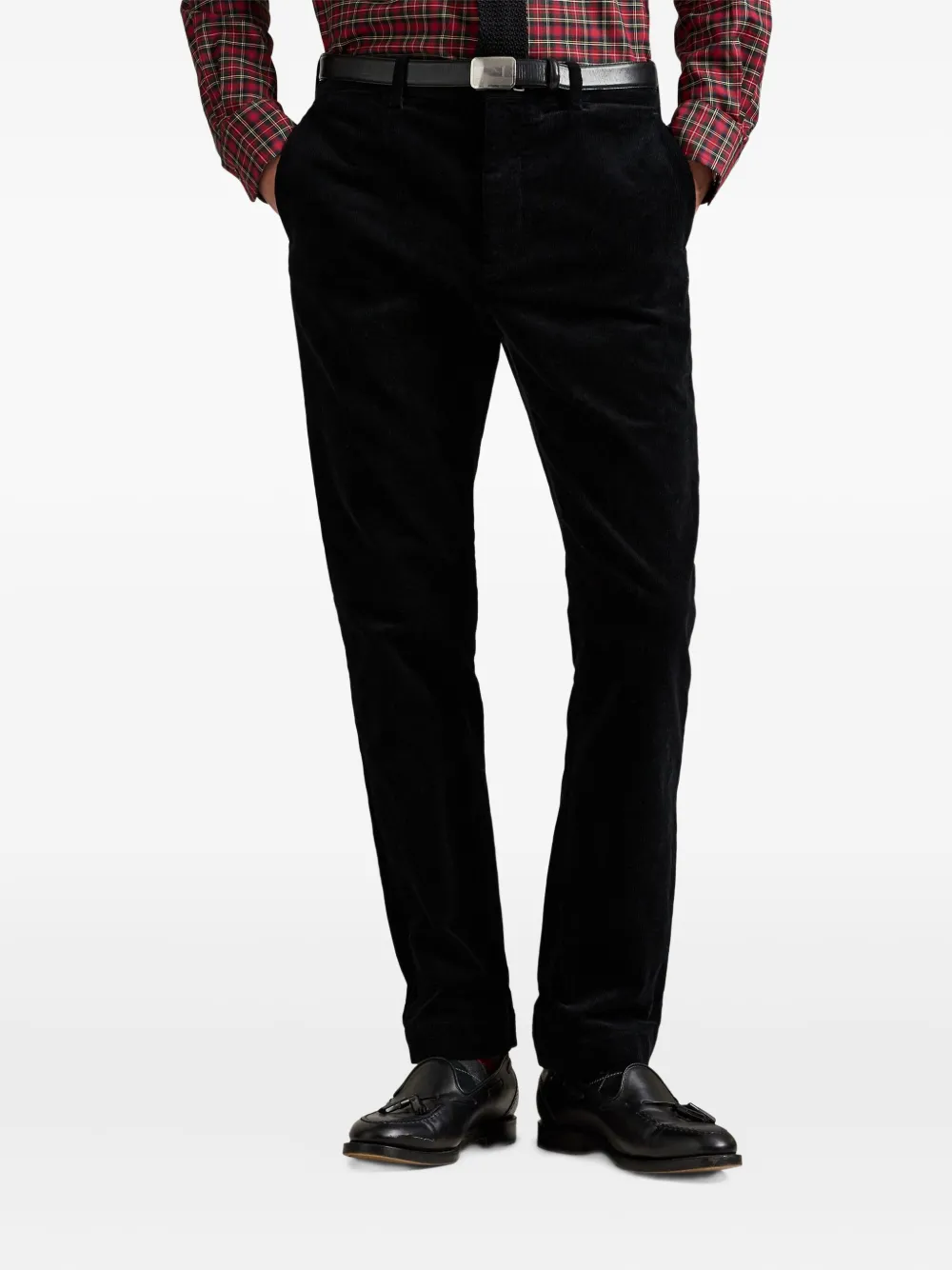 Polo Ralph Lauren Ribfluwelen straight broek Zwart