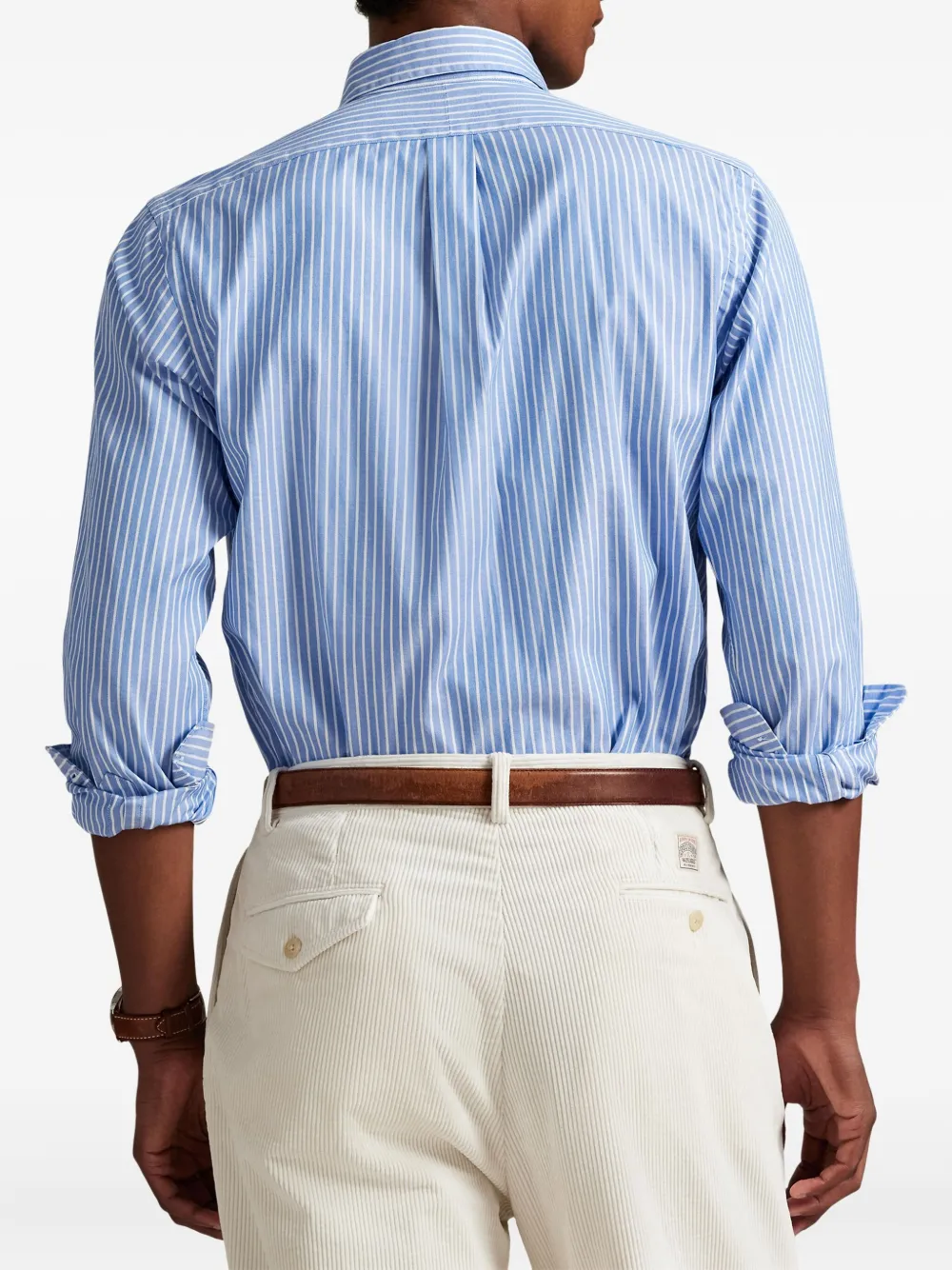 Polo Ralph Lauren Gestreept overhemd met lange mouwen Blauw