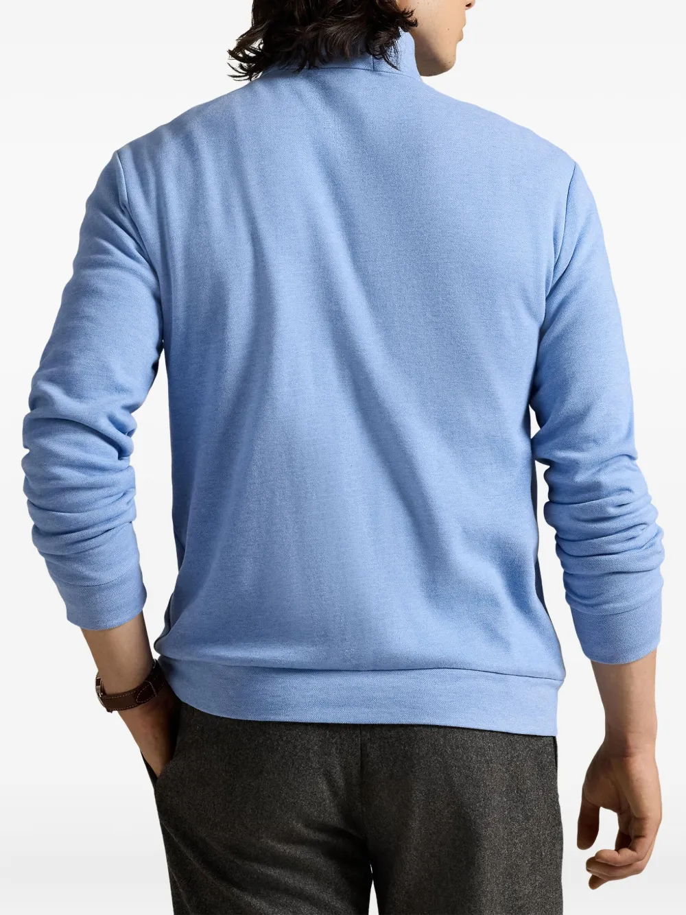 Polo Ralph Lauren Sweater met halve rits en lange mouwen Blauw
