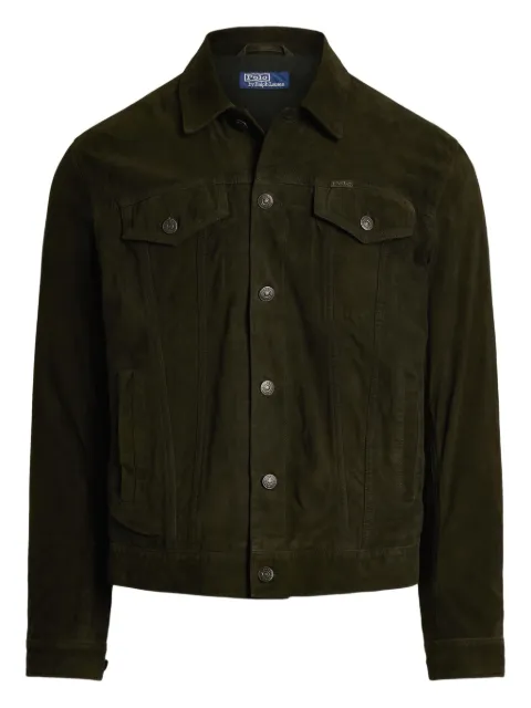 Polo Ralph Lauren suede front-pocket jacket