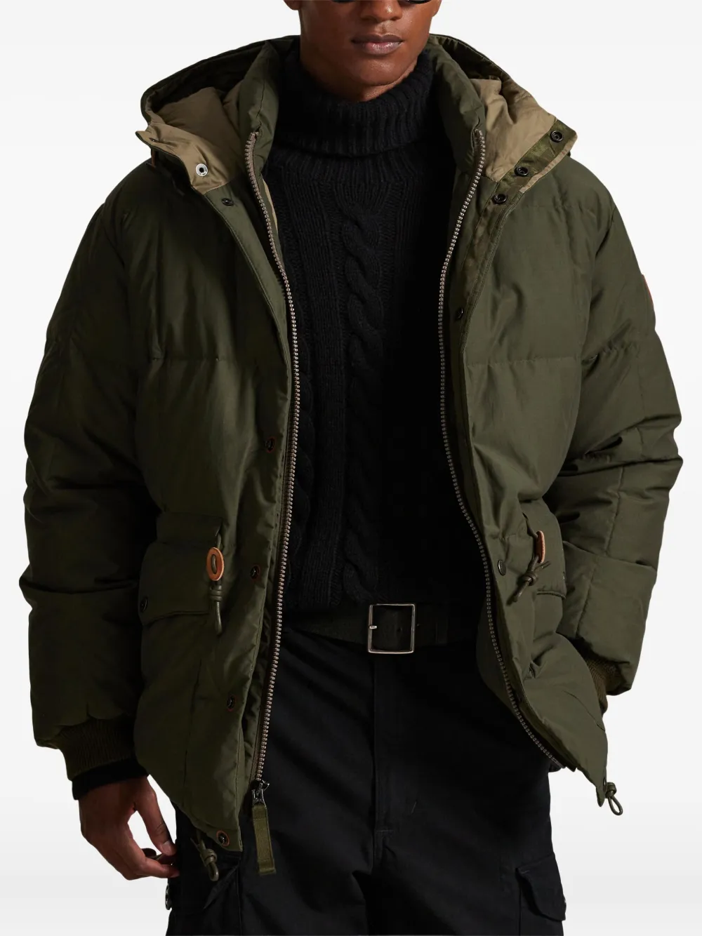 Polo Ralph Lauren Gewatteerd jack met rits Groen