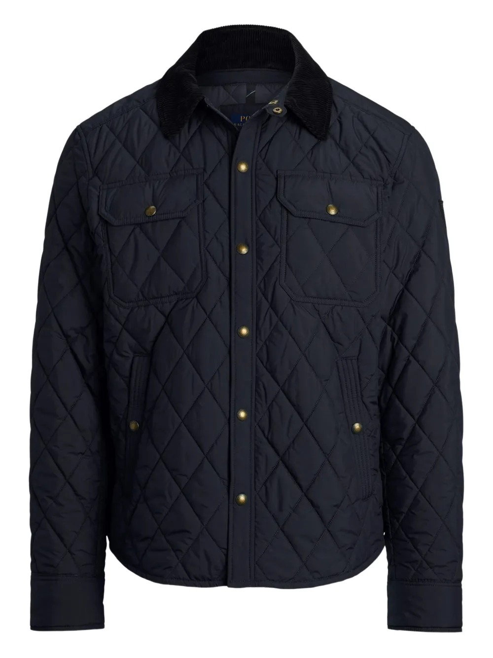 Polo Ralph Lauren corduroy-collar quilted jacket | Black | Image 1