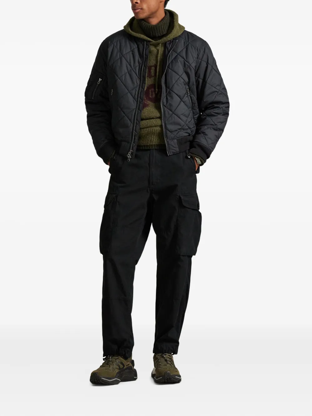 Polo Ralph Lauren quilted diamond-pattern bomber jacket | Bomber Jackets | Image 2