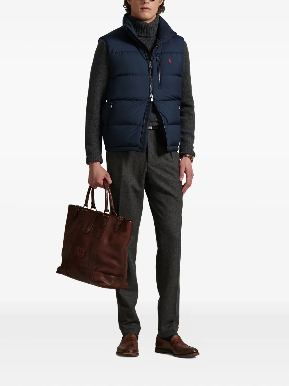 Polo Ralph Lauren The Gorham bodywarmer met hoge hals Blauw