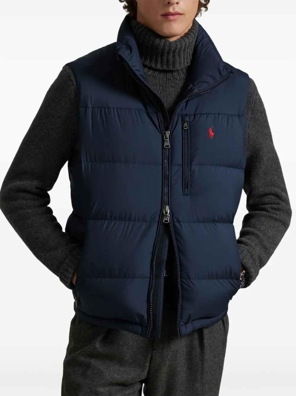 Polo Ralph Lauren The Gorham bodywarmer met hoge hals Blauw