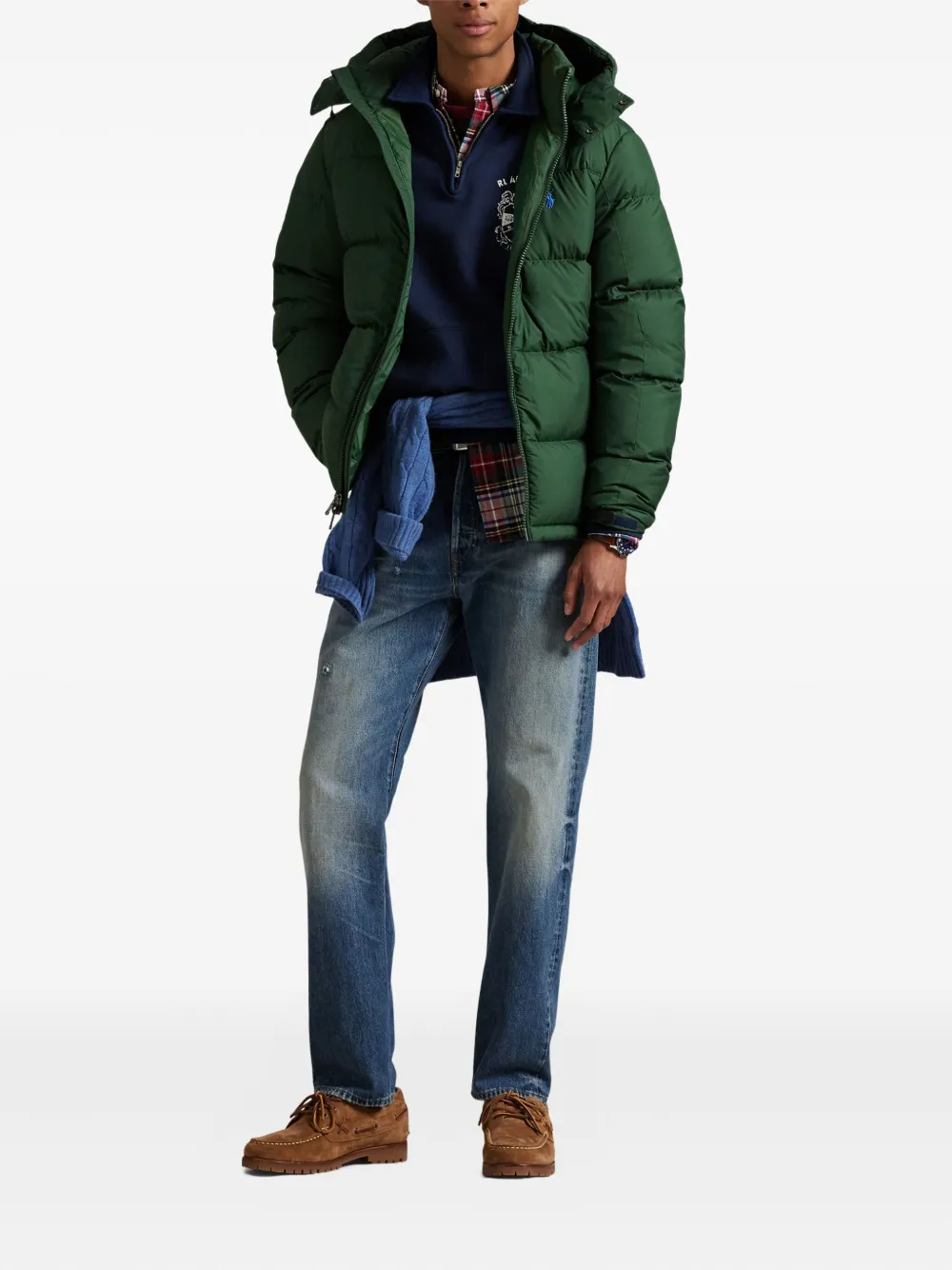 Polo Ralph Lauren Gewatteerd jack Groen