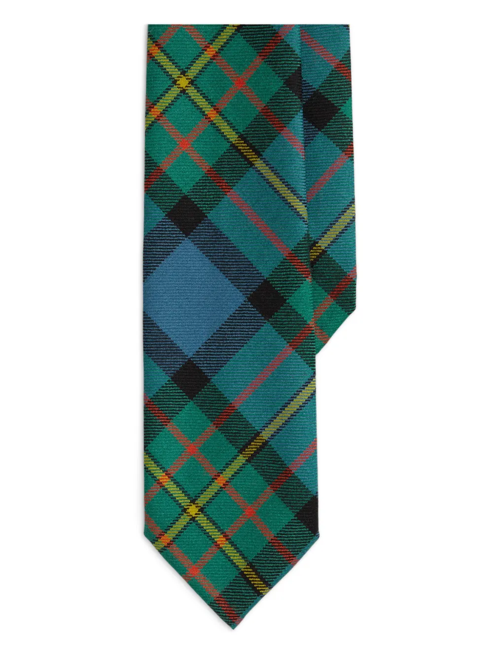 Polo Ralph Lauren checked-pattern tie | Green | Image 1
