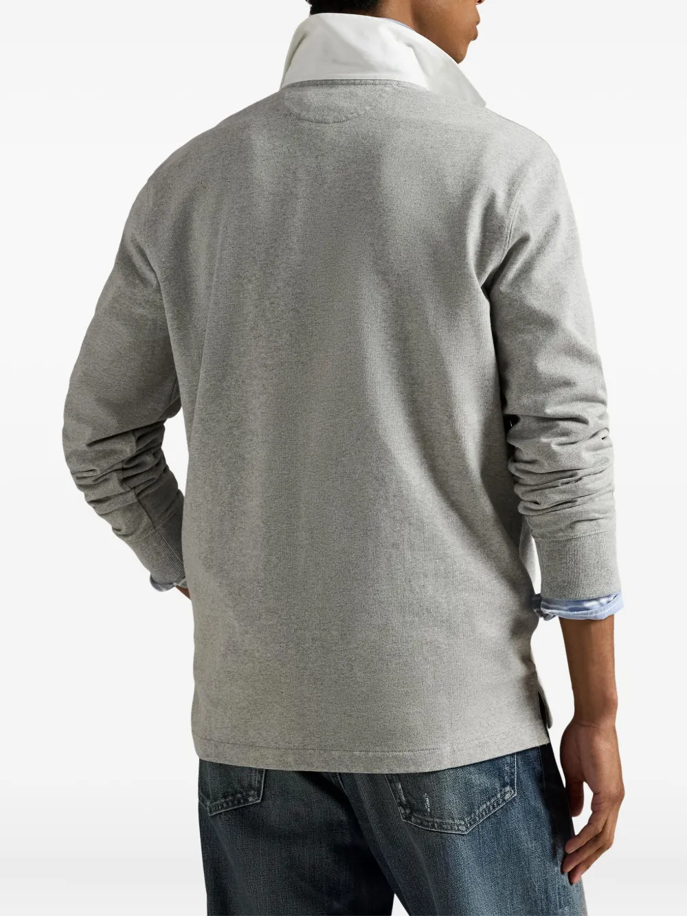 Polo Ralph Lauren Poloshirt met geborduurd logo Grijs