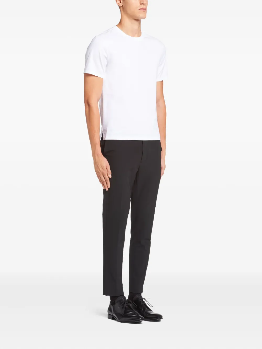 Prada T-shirt van stretch-katoen Wit