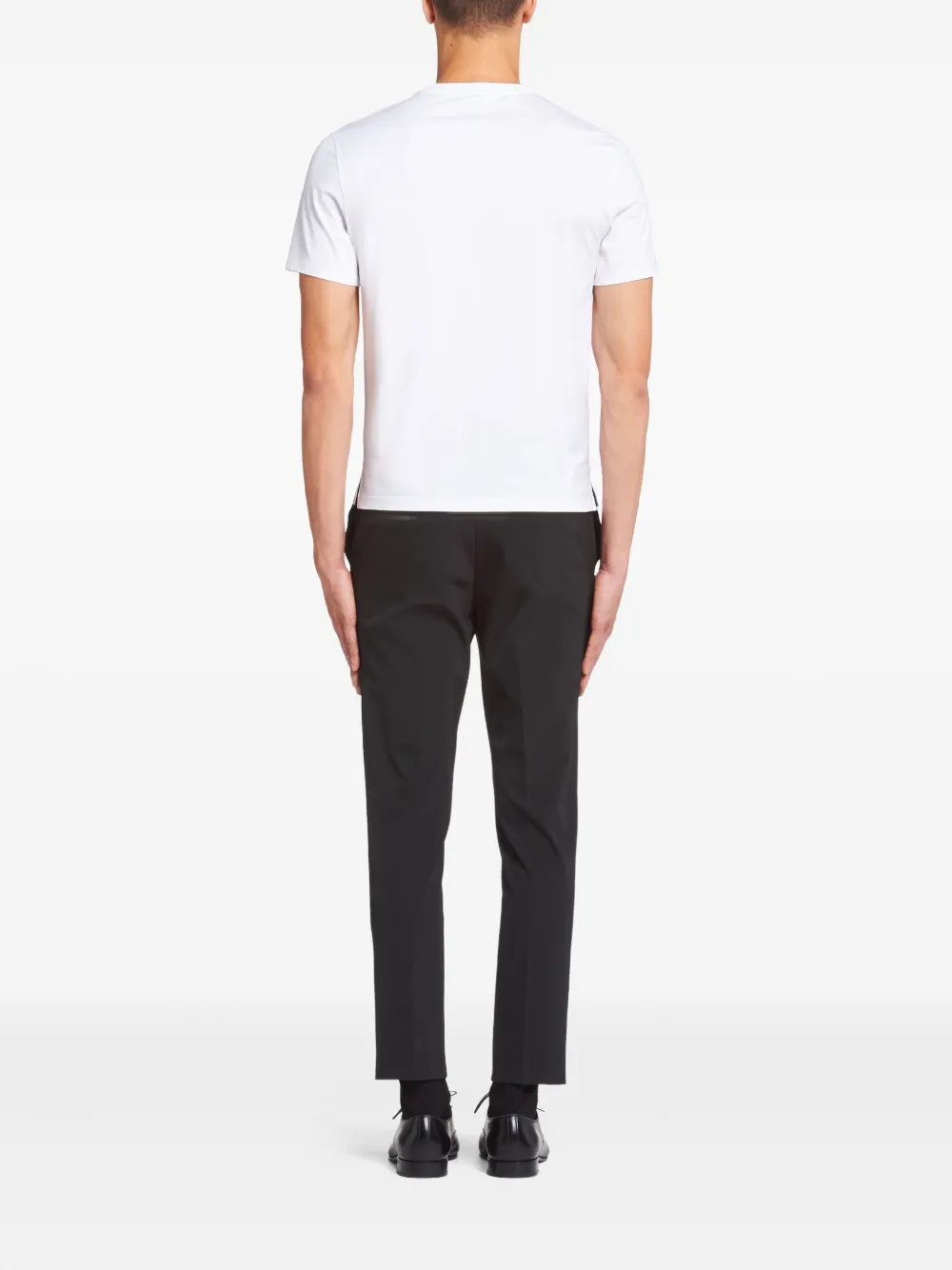 Prada T-shirt van stretch-katoen Wit