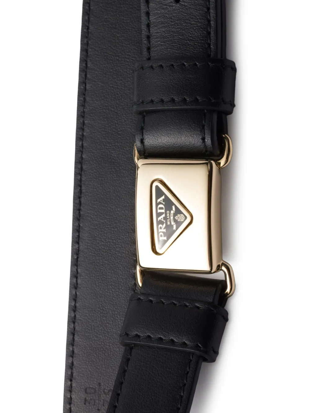 Prada Leren riem Zwart