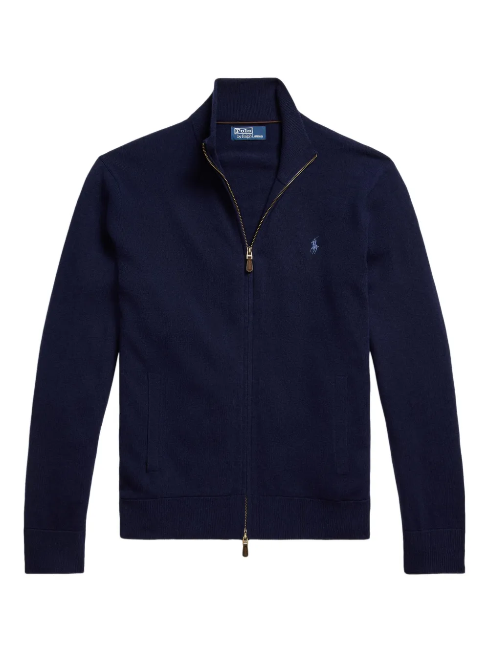 Polo Ralph Lauren ジップアップ カーディガン - ブルー Polo Ralph Lauren ジップアップ カーディガン - ブルー