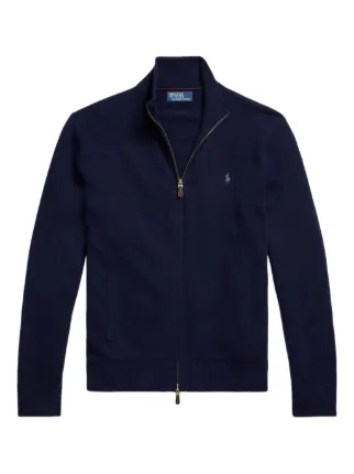 Polo Ralph Lauren zip-up Wool Jumper | Blue | FARFETCH
