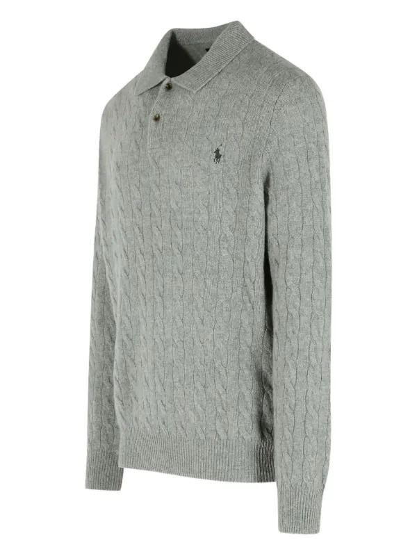 Polo Ralph Lauren ケーブルニット セーター | グレー | FARFETCH JP