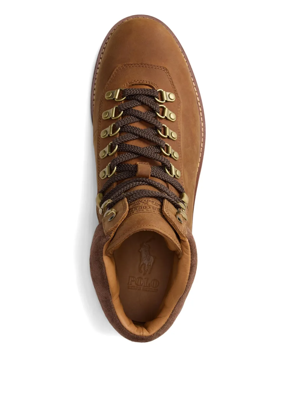 Polo Ralph Lauren Leren wandellaarzen Bruin